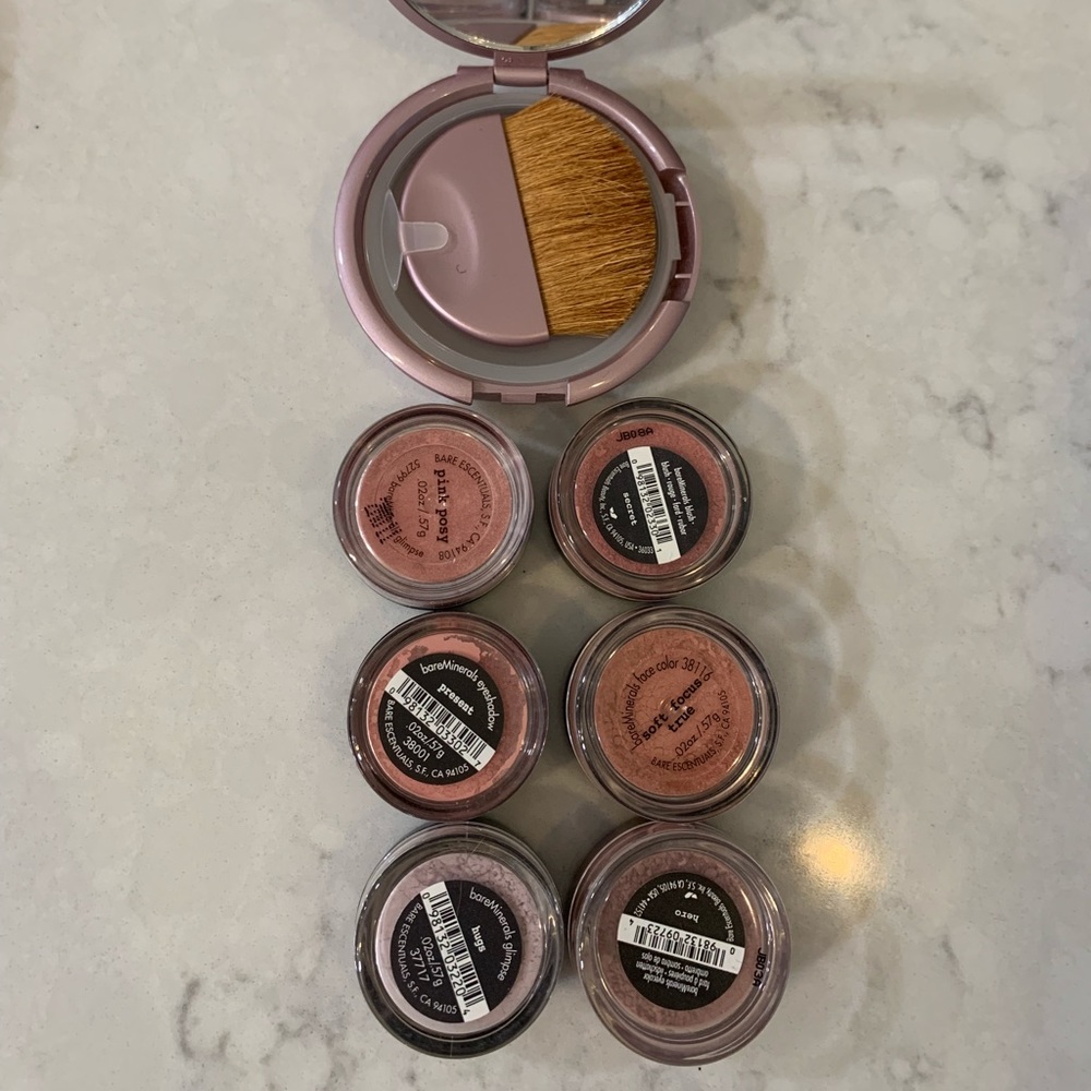 New id bareminerals eyeshadow and compact bundle